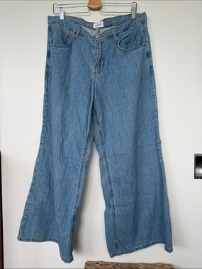 Frame Denim Light Blue Wide Leg Jeans